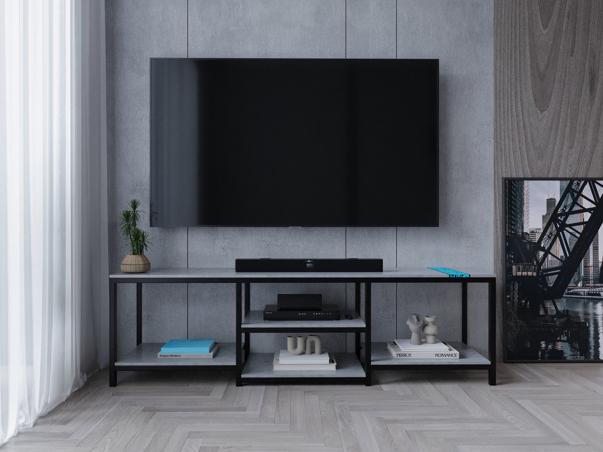Amara TV Console - Konkere Designs